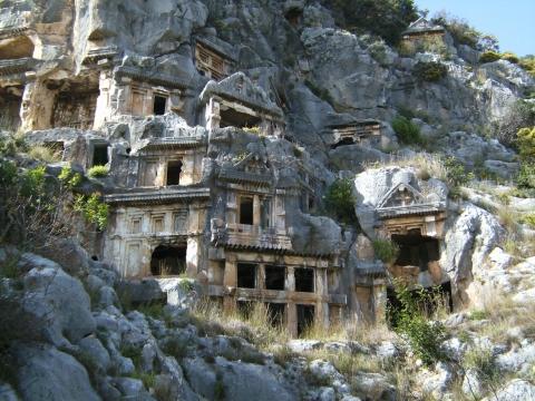 Felsengräber Myra - (Urlaub, Türkei, Ausflug)