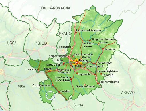 Gambassi Terme und Umgebung - (Italien, Toskana, Gambassi Terme)