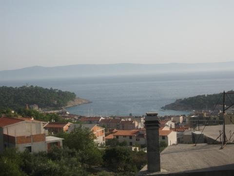 das ist der Blick vom Balkon direkt aufs Meer - (Kroatien, Party, Istrien)