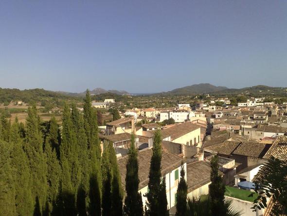 Ausblick von der Wallfahrtskirche - (Spanien, Insel, Mallorca)