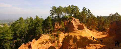 Ockerfelsen im Luberon - (Frankreich, Rundreise, Mietwagen)