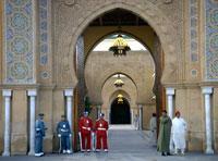 Eingang zum Königspalast in Rabat - (Afrika, Marokko, Königspaläste)