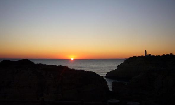 Carvoeiro - Farol - Clube Atlantico - (Portugal, Algarve, Sonnenuntergang)