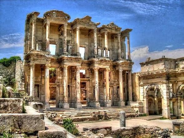 Ephesos - die Celcius Bibliothek - (Türkei, Kreuzfahrt, Izmir)
