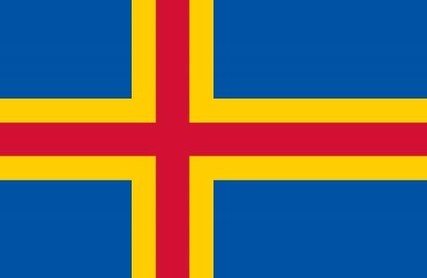 Flagge Aland - (Insel, Skandinavien, Schweden)