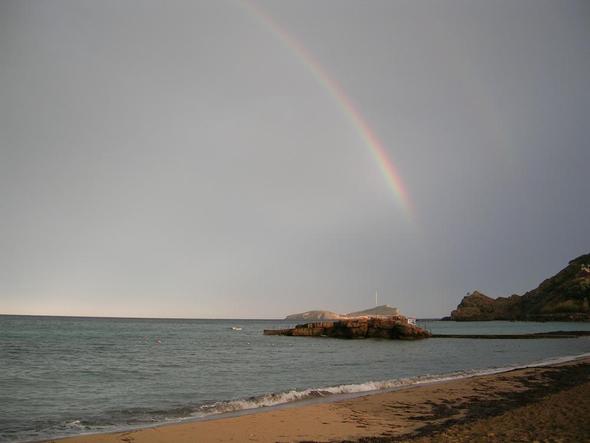Strand im Oktober bei Gewitter - (Spanien, Mallorca, Wetter)