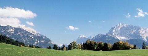 Landschaft Sommer Kranzbach - (Deutschland, Reiseziel, Silvester)