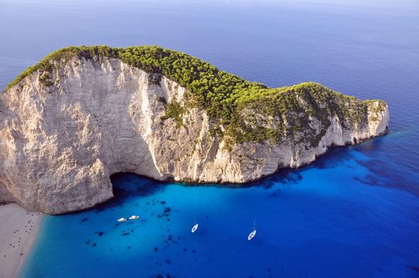 Die Shipwreck Bay, Zakynthos - (Insel, Strand, Griechenland)