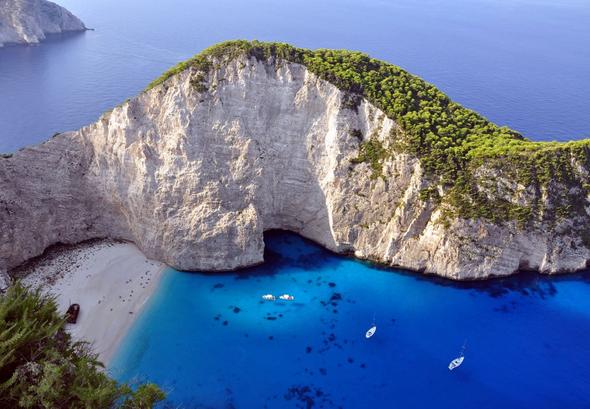 Die Shipwreck Bay, Zakynthos - (Insel, Strand, Griechenland)