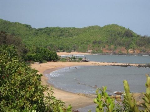 Om-Beach in Karnataka - (Indien, Goa, Suedindien)