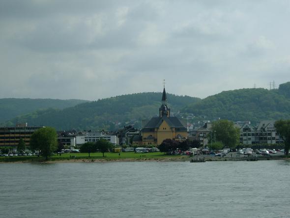 Blick von Bad Breisig auf Bad Hönningen - (Deutschland, Europa, Wandern)