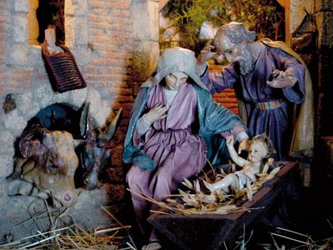 Krippe Oberschwaben - (Deutschland, Kirche, Weihnachtszeit)
