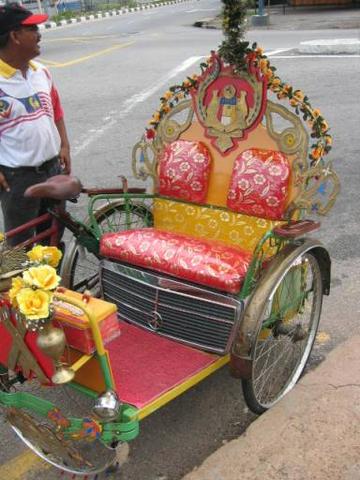 Luxuriöse Fahrrad-Rikscha - (Autoreise, Malaysia, Westküste)