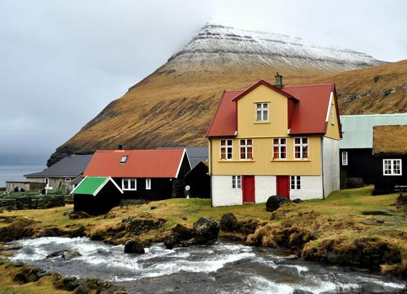 Gjógv / Färöer Inseln - (Reise, Stadt)