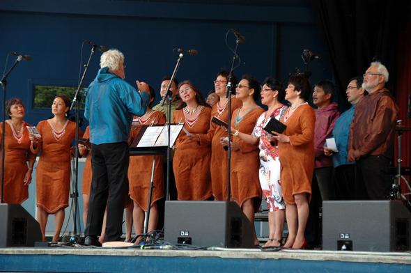 EIne grönländische Band im Tivoli von Kopenhagen - (Europa, Städtereise, Dänemark)