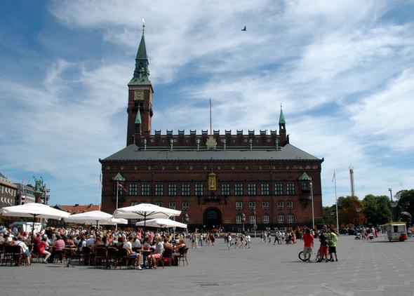 Am Rathaus von Kopenhagen - (Europa, Städtereise, Dänemark)