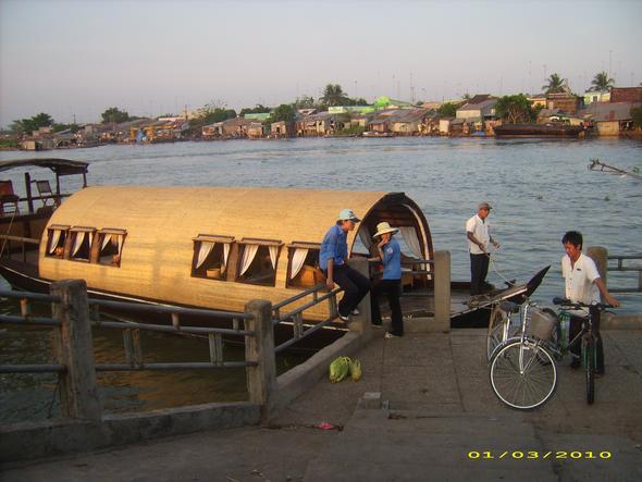 Unser Boot auf dem Mekong - (Reisezeit, Vietnam)