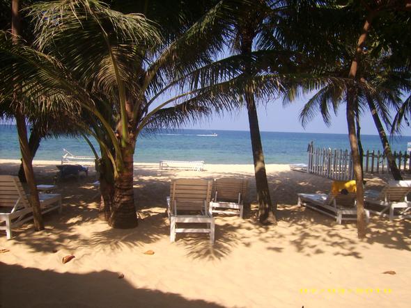 Phu Quoc Blick aus dem Bungalow zum Strand - (Reisezeit, Vietnam)
