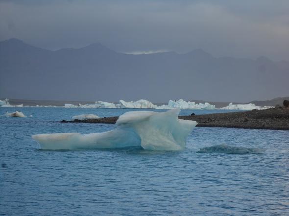 Glacier lagoon - (Backpacker, Island, Backpacking)