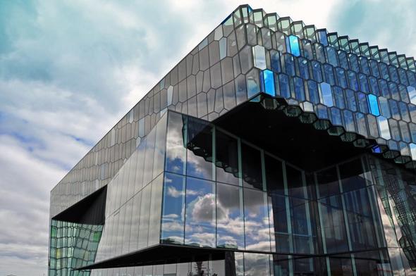 Die neue Musikhalle von Rekjavik /Island - (Sehenswürdigkeiten, Island, Hauptstadt)