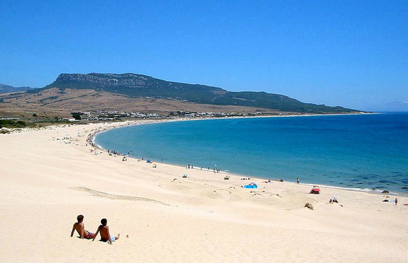 Schoner Und Ruhiger Strand Im Suden Spaniens Spanien