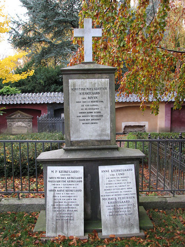 Grabstein Sören Kierkegard - (Dänemark, Kopenhagen, Friedhof)