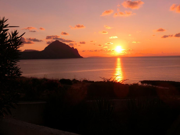 Blick aus Ferienhaus auf Sizilien bei San Vito - (Europa, Reiseziel, günstig)