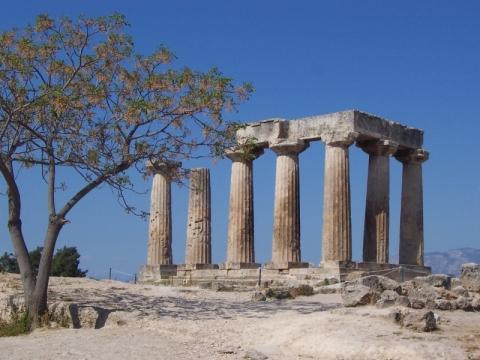 Apollontempel / Alt-Korinth - (Griechenland, Kreuzfahrt, Korinth)