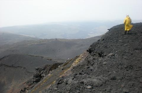 Vulkan Krater auf dem Mount Kamerun - (Afrika, Rucksackreise, Kamerun)