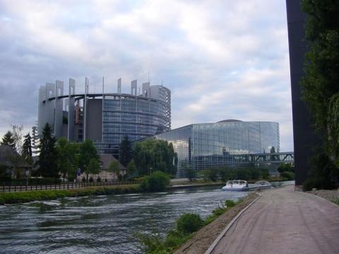 Europäisches Parlament in Straßburg - (Frankreich, Elsass, Stadtrundfahrt)