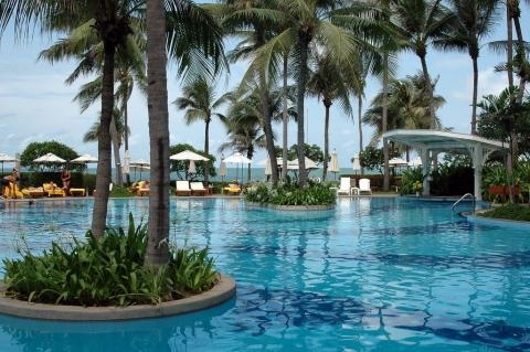 Der Pool vom Sofitel in Hua Hin - (Urlaub, Asien, Thailand)