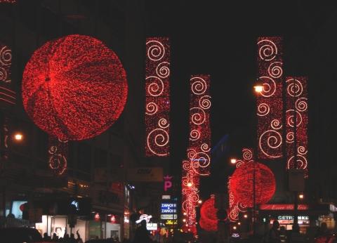 Weihnachtsbeleuchtung 1 Bezirk Rotenturmstraße - (Österreich, Wien, Weihnachtsmarkt)
