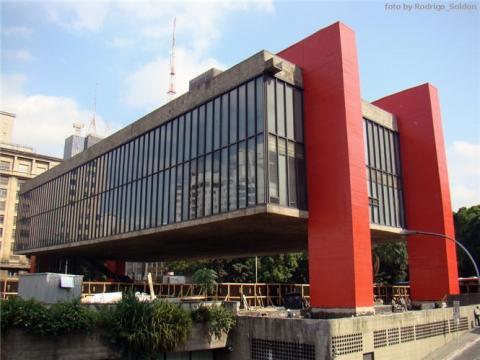 Die MASP an der Avenida Paulista - eines der Sehenswürdigkeiten von Sao Paulo - (Stadt, Brasilien, Sao Paolo)